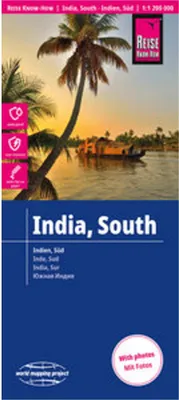 Immagine prodotto di Mappa di Reise Know-How dell'India, Sud / Indien, Sud (1:1.200.000)