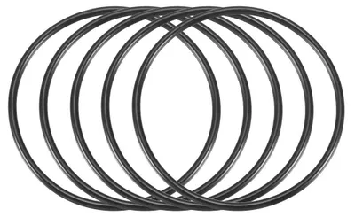 Produktbild von 5 Stück Silikon-O-Ringe, 55 mm x 2,4 mm, schwarz, als Öl-Dichtungen/Dichtungen