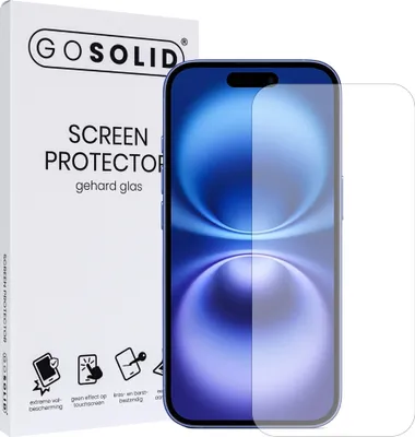 Obrázek produktu pro GO SOLID! Apple iPhone 16 Pro Max screenprotector gehard glas