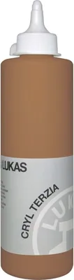 A bottle of acrylic paint.