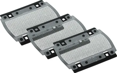 Produktbild von vhbw 3x Scherblatt Ersatz für Braun 614, 615 für Rasierer Schwarz Silber