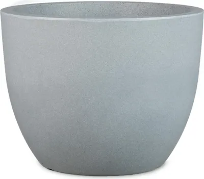 Produktbild von Scheurich Firenze 60, Pflanzgefäß/Blumentopf/Pflanzkübel, rund, aus Kunststoff Farbe: Stony Grey, 59,5 cm Durchmesser, 45,8 cm hoch, 85,5 l Vol.