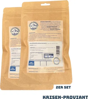 Produktbild von Krisen-Proviant - 2er-Set Volleipulver sprühgetrocknet = 8 Eier, 5 Jahre haltbar