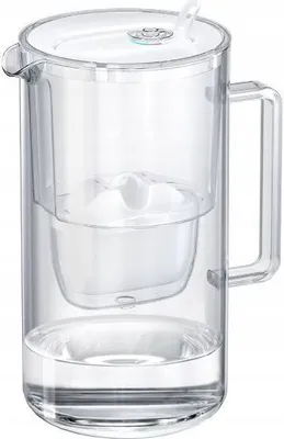 Zdjęcie produktu dla Dzbanek do filtrowania wody szklany biały Glass 2,5L z filtrem Maxfor Mg Aquaphor