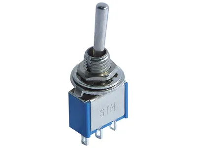 Obrázok produktu pre Miniatúrny prepínač McPower, 250V/3A, 3-pólový, 3 polohy: ON / OFF / ON