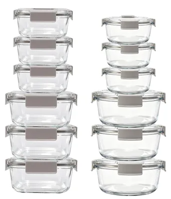 Produktbild von Glas Aufbewahrungsbehälter mit Deckel für die Mahlzeitenvorbereitung