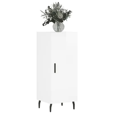 Obrázok produktu pre vidaXL Príborník vysoký lesk biely 34,5x34x90 cm Materiál dreva