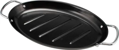 Zdjęcie produktu dla bremermann owalna patelnia do grillowania ryb, nieprzywierająca płyta grillowa, 39,5 x 20,5