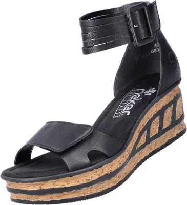 Produktbild von Rieker Damen Keilsandalette schwarz