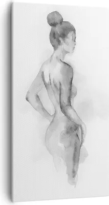 Produktbild von Bild auf Leinwand - Leinwandbild - Einteilig - Frau Körper Stück - 55x100cm - Wand Bild - Wanddeko - Wandbilder - Leinwanddruck - Bilder - Wanddekoration - Leinwand bilder - Wandbild - PA55x100-4995
