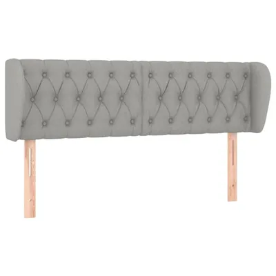 Immagine prodotto di vidaXL Testiera con orecchie Grigio chiaro 163x23x78/88 cm Tessuto