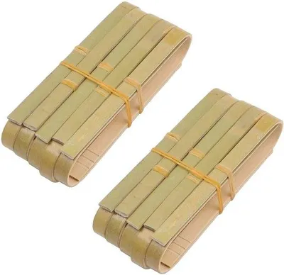 Image de Pince de service en bambou - Bois naturel - 10 cm - Assiette de service