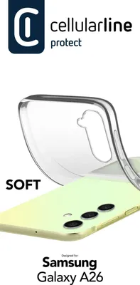 Produktbild von Cellularline Soft Case fr Samsung A26 5G Clear