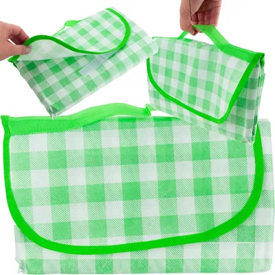 Produktbild von Grosse Picknick-Reisestranddecke Wasserdichte Matte Grün