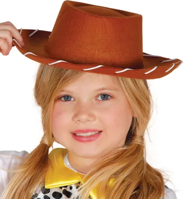 Produktbild von Cowboy Abenteurer Hut Fasching Kinder Kostüm Mode Klassisch Wildwest Accessoire Braun Kopfbedeckung Jugend Style, Farbe: Braun
