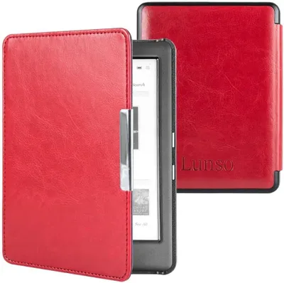 Immagine prodotto di Custodia per e-reader in ecopelle, 6 pollici, con funzione di spegnimento automatico e protezione per l'uso in viaggio