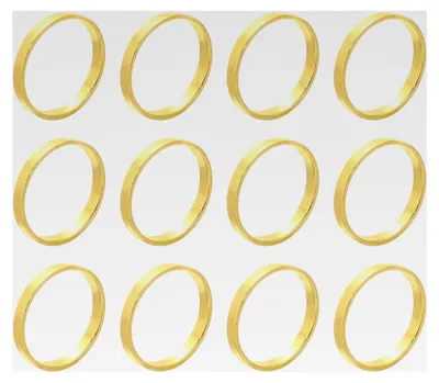 Produktbild von Serviettenringe aus Metall für Tischdekoration, Küche, Abendessen, Party, Hochzeit, Gold, 12 Stück