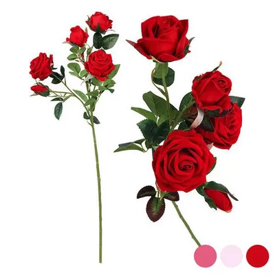 Produktbild von Zweig mit 5 Rosen Rosa 112994 (60 Cm)