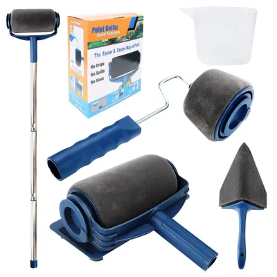 Produktbild von Ein 6-teiliges Rollermaler-Set mit Teleskopstiel und Eckrolle