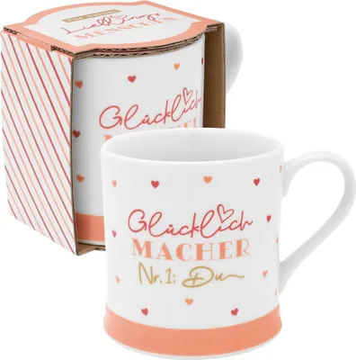 Produktbild von GRUSS & CO Tasse Motiv "Glücklich Macher, Nr. 1: Du"