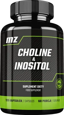 Zdjęcie produktu dla Cholina i inozytol – 1200 mg w porcji – 120 kapsułek – wspomagające
