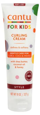 Immagine prodotto di Cantu | Crema per ricci - per bambini - 227 g - Burro di karité e miele - Definisce i ricci - Cura naturale senza solfati