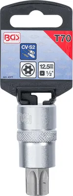 Produktbild von BGS 4377 Bit-Einsatz 12,5 (1/2), T-Profil m. Bohrung T70