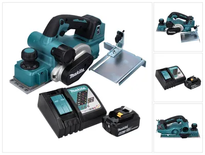 Produktbild von Makita DKP 181 RG1 Akku Hobel Falzhobel 82 mm 18 V Brushless + 1x Akku 6,0 Ah + Ladegerät