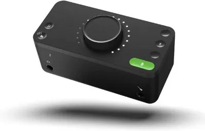 Obrázek produktu pro Profesionální audio rozhraní 2-in-2-out s fantomovým napájením 48 V a 2 mikrofonními předzesilovači, černé