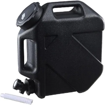 Produktbild von Wasserkanister mit Hahn und Schraubdeckel, BPA-frei, 10L, Transparent Blau