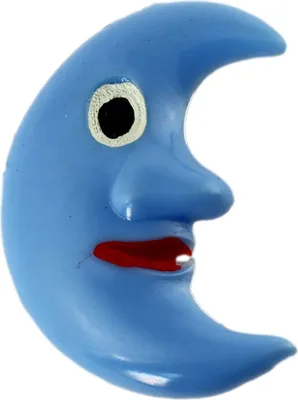 Produktbild von Anstecker - Mondgesicht - hellblau - DDR Anstecknadel