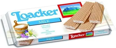 Produktbild von 6x Loacker Wafer Milk kekse snack biscuits Waffel mit Milchcreme 175g