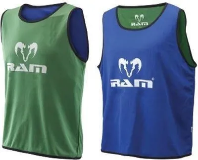 Immagine prodotto di Gilet da allenamento - Doppio lato - 10 pezzi - Verde e blu - L