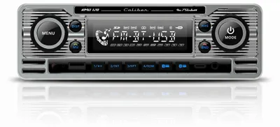 Produktbild von Caliber Auto Radio mit Bluetooth - 1 DIN - USB - 18 Eigenschaftskanäle - Retro Look (RMD120BT)