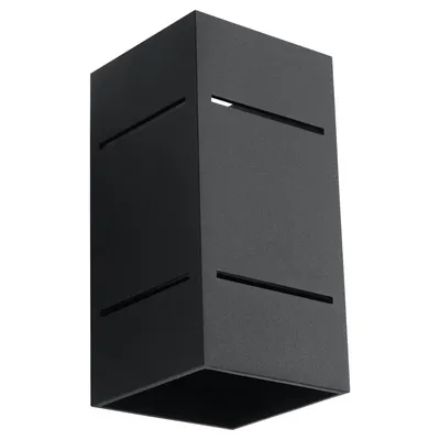Zdjęcie produktu dla Kinkiet BLOCCO czarny 1xG9x40W aluminium wym:20x10x10cm IP20 Sollux Lighting