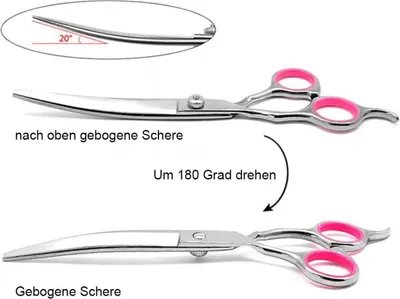 Produktbild von gebogene Schere fš¹r Hundefell