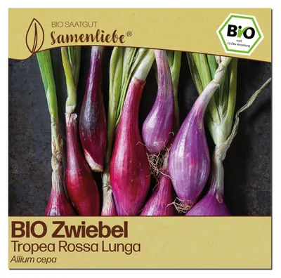 Produktbild von Samenliebe  Zwiebel Samen | Tropea Rossa Lunga - rote & mild süß & lang - samenfestes  Saatgut