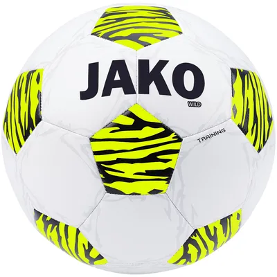 Produktbild von JAKO Unisex Trainingsball Wild, Farbe:weiß/neongelb/schwarz, Größe:3