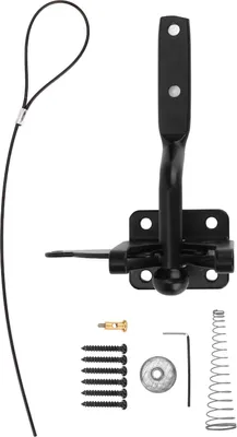 Image de Verrou de clôture en acier au carbone avec sécurité de porte à ressort pour vitres intérieures -Fenstert��ren pour animaux domestiques