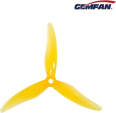 Produktbild von Gemfan Hurricane 51477 FPV Propeller Gelb 5 Zoll