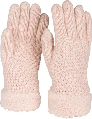 Produktbild von styleBREAKER Damen warme Winter Handschuhe mit Perlmuster und Fleece, Thermo Strickhandschuhe, Fingerhandschuhe 09010032
