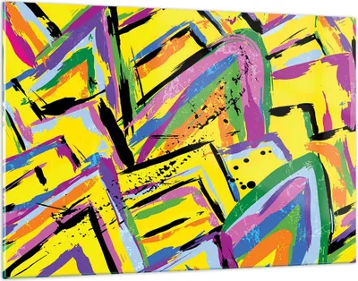 Produktbild von Bilder auf glas - Abstraktion modern - 120x80cm - Glasbilder - Wandbilder - Kunstdruck - zum Aufhängen bereit - Wanddekoration aus Glas - Glas Bilder - Wandbild auf Glas - Einteilig - GAA120x80-4111