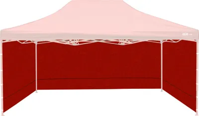 Image de Aga Parois latérales pour stand de3x4,5m Rouge