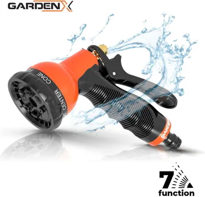 Zdjęcie produktu dla 7-funkcyjny pistolet do podlewania Zraszacz ogrodowy GardenX