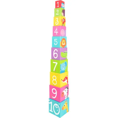Immagine prodotto di Piede piccolo 11205 Cubo impilabile animali selvatici (1 pezzo)