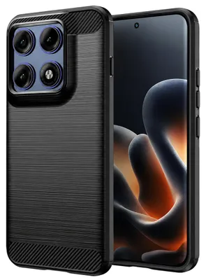 Produktbild von Techsuit - Carbon-Silikonhülle für Motorola Edge 70 Pro - schwarz