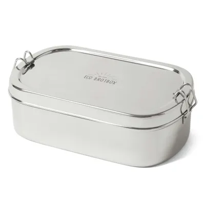 Produktbild von ECO Brotbox - Goodies Box -Edelstahl Lunchbox oval