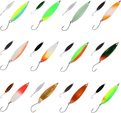 Produktbild von FTM Spoon Heavy - Forellenblinker, Gewicht:5g, Farbe:2 x orange / lumi