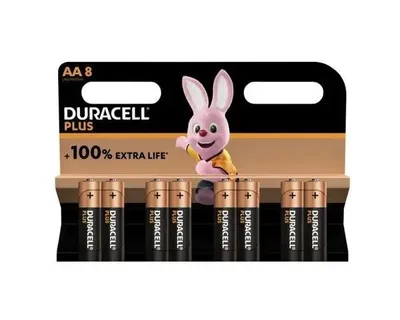 Produktbild von Duracell - Batterie Duracell plus AA 8st | Blasen Sie ein 8 -Stück | 24 Stücke