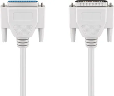 Image de Wentronic Goobay Câble de raccordement D-SUB, gris, 1,8 m